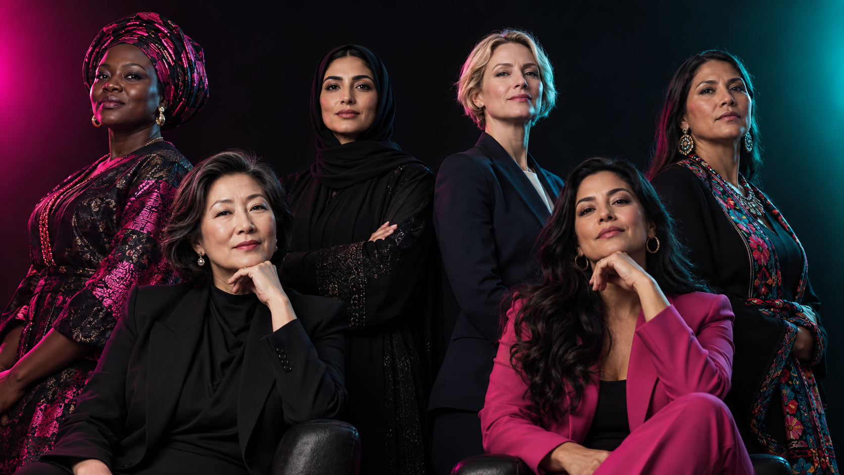 A diverse group of women leaders